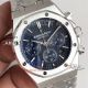 Perfect Replica Audemars Piguet Royal Oak Deep Blue Dial Stainless Steel Chronograph Watch (4)_th.jpg